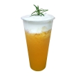 Mango Green Tea with Cheese Cream Topping